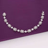 Blooming Diamante Boxes Silver Tennis Bracelet 