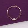 Pear-shaped Zirconia Line Bracelet