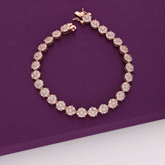 Trendy Zirconia Solitaire Tennis Bracelet