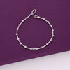 Stunning Box Cut Zircon Silver Tennis Bracelet