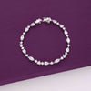 Crystal Hearts Silver Tennis Bracelet