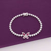 Dazzling Butterfly Silver Tennis Bracelet