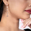 Charming Circles Rose Gold Dangler Earrings