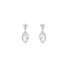 Teardrop Rose Drop Earrings