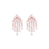 Sterling Silver Statement Zircon Drop Earrings