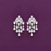 Sterling Silver Statement Zircon Drop Earrings