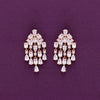 Sterling Silver Statement Zircon Drop Earrings