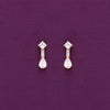 Sterling Silver Tear Drop Solitaire Drop Earrings