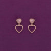 Sterling Silver Heart Drop Earrings