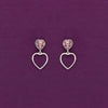 Sterling Silver Heart Drop Earrings