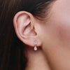 Sterling Silver Solitaire Drop Earrings