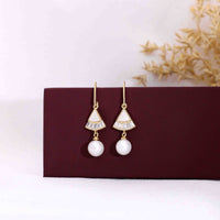 Sterling Silver Chic Pearl Drop Earrings