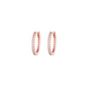 Sterling Simple Ovals Silver Hoops Earrings