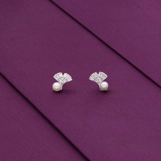 Sterling Silver Pearlescent Petal Gleam Earrings