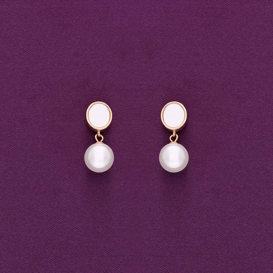 Sterling Silver Classic Pearl Drop Earrings