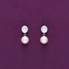 Sterling Silver Classic Pearl Drop Earrings