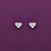 Minimalistic Fushion Hearts Silver Earrings
