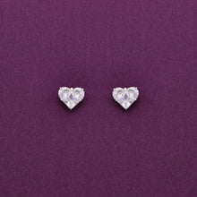  Minimalistic Fushion Hearts Silver Earrings
