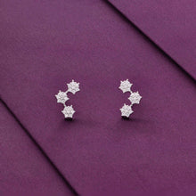  Trendy Celestial Floral Silver Earrings