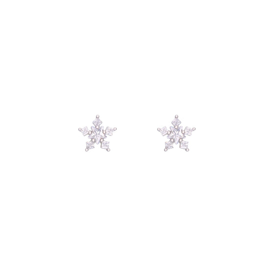 Sterling Lumina Star Stud Earrings