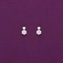  MINIMALISTIC FLORAL SILVER EARRINGS