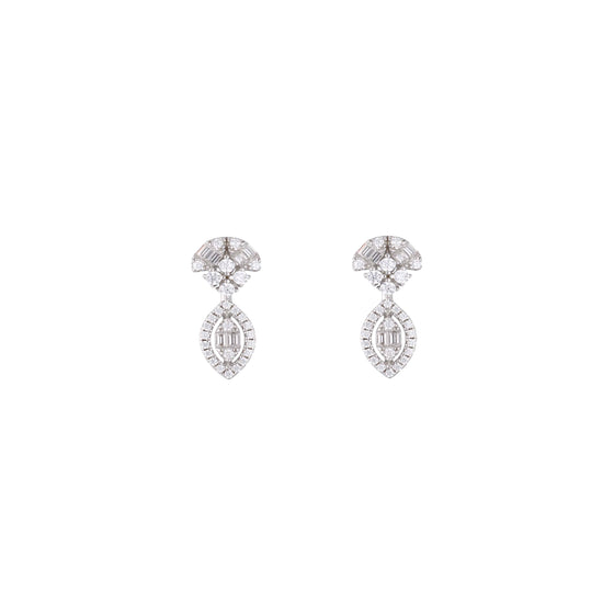 Elegant Diamond Teardrop Earrings