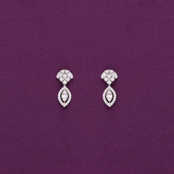 Elegant Diamond Teardrop Earrings