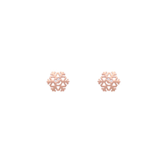 Smiley Snowflake Casual Stud Earrings