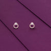 STUNNING STAR ZIRCON SILVER CASUAL STUD EARRINGS