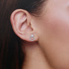 STUNNING STAR ZIRCON SILVER CASUAL STUD EARRINGS