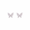 DAZZLING BUTTERFLY SILVER CASUAL STUD EARRINGS