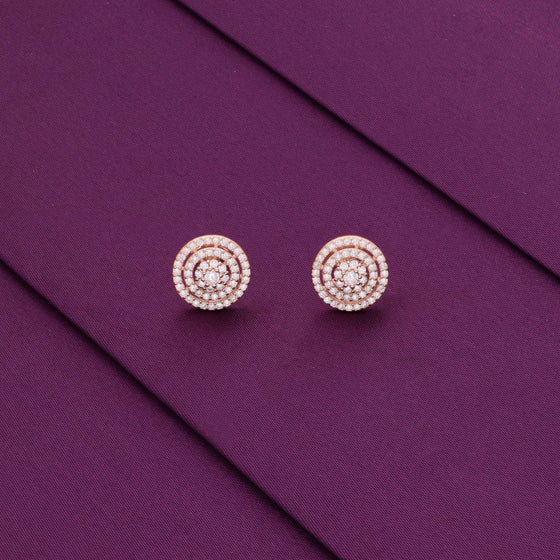 Sterling Silver Crystal Stud Earrings