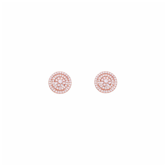 Sterling Silver Crystal Stud Earrings