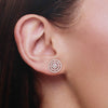 Sterling Silver Crystal Stud Earrings