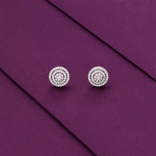  Sterling Silver Crystal Stud Earrings