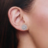 Sterling Silver Crystal Stud Earrings