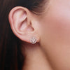 Eternal Blossom Zircon Casual Stud Earrings