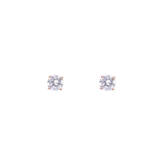 Chic Solitaire Stud Earrings