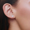 Chic Solitaire Stud Earrings