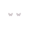 Chic Zircon Studded Butterfly Stud Earrings