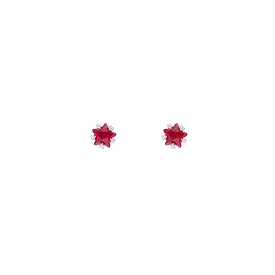 Red Star Casual Stud Earrings