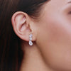 Chic Zircon Link Stud Earrings