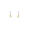 Chic Zircon Link Stud Earrings