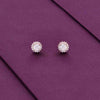 Sterling Silver Mimalistic Solitaire Stud Earrings