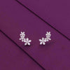 Sterling Silver Chic Floral Stud Earrings