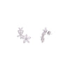 Sterling Silver Chic Floral Stud Earrings