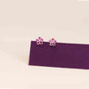 Sterling Silver Colorful Floral  Stud Earrings