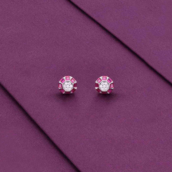 Sterling Silver Chic Stud Earrings