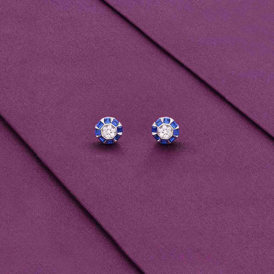 Sterling Silver Chic Stud Earrings