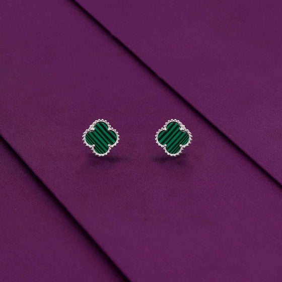 Sterling Silver Chic Clover Stud Earrings